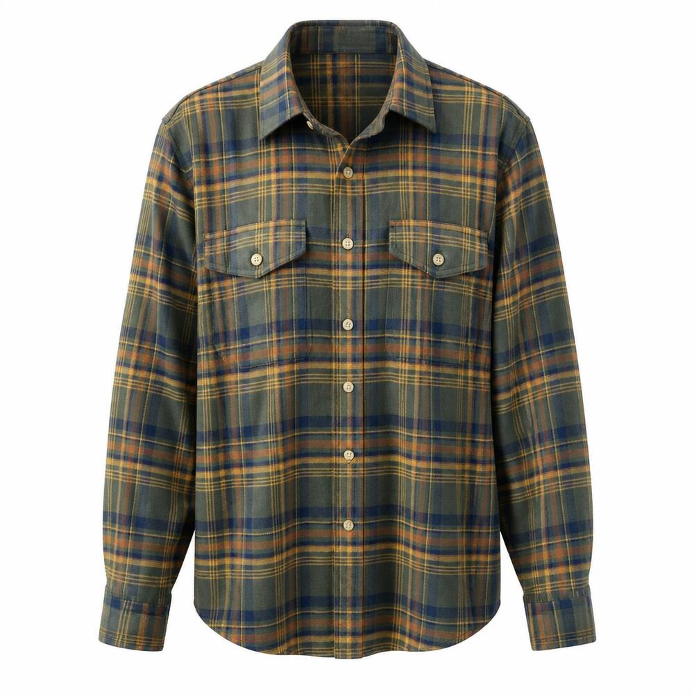 NEW PENDLETON classic plaid ls shirt in green/multi - Picture 2 of 3